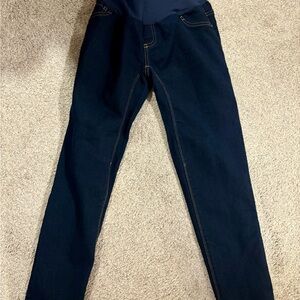 Indigo Blue Maternity Dark Wash Skinny Jeans